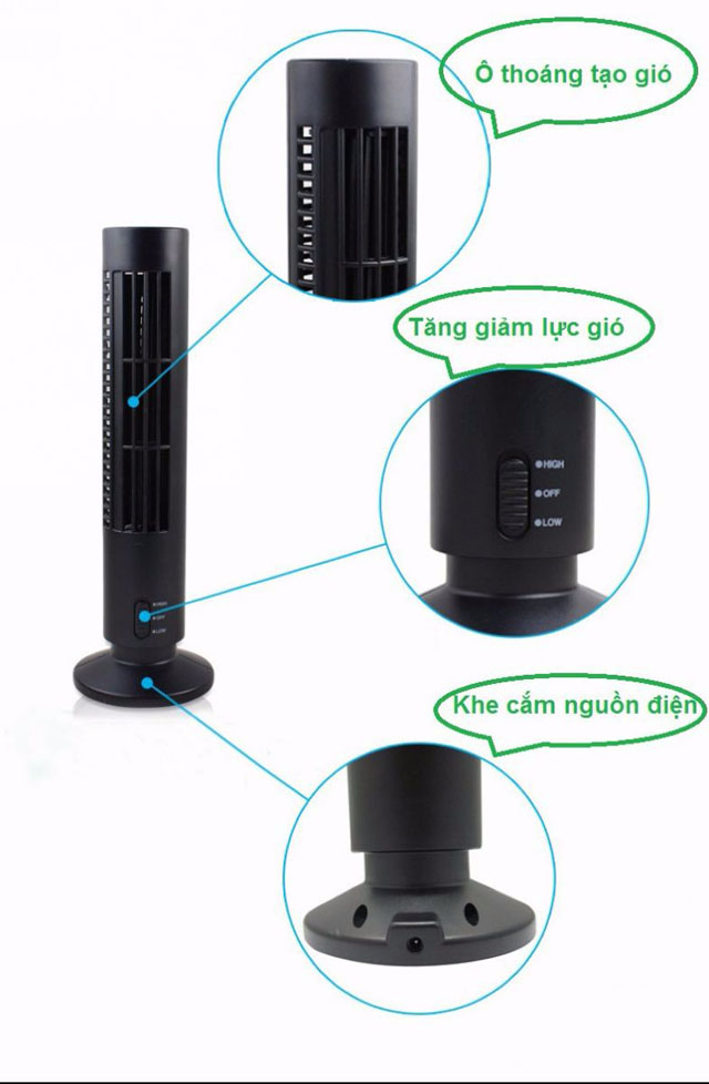 Bán sỉ điều hòa cây mini usb towerfan giá rẻ