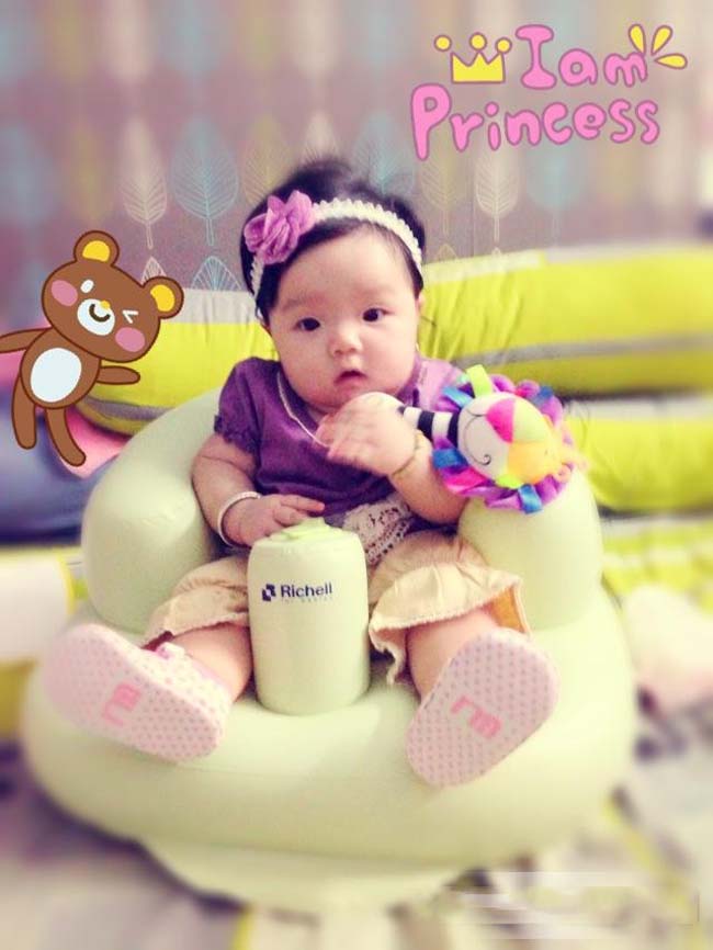 Ghế hơi cho bé tập ngồi Richell giá rẻ