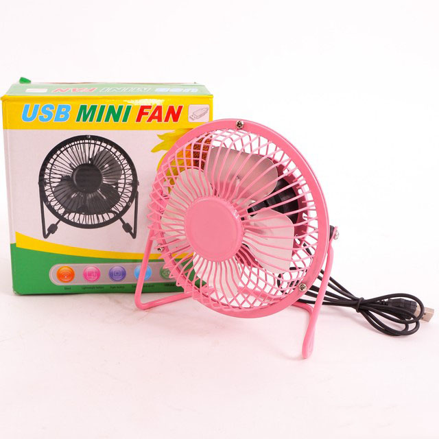 Bán buôn quạt usb mini 360 độ lồng sắt tiện dụng