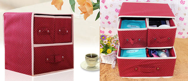 Tủ vải 2 tầng 3 ngăn tiện dụng