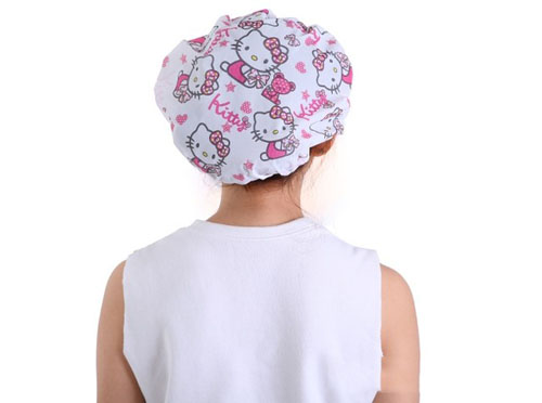 Mũ tắm chùm tóc Hello Kitty