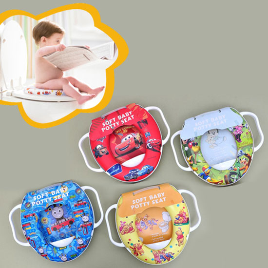 Bệ lót bồn cầu có tay vịn cho bé