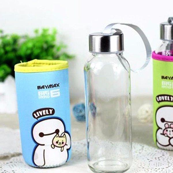 Bán sỉ bình thủy tinh giữ nhiệt Baymax