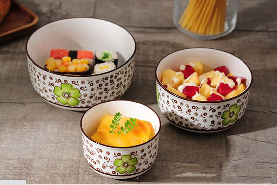 Bán buôn bộ 3 bát sứ hút chân không