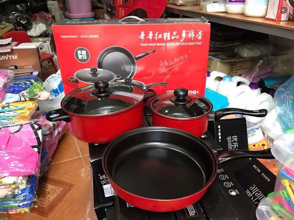 Bộ nồi 3 chiếc 2 vung dùng cho bếp từ