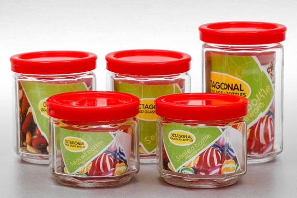 Bán sỉ bộ 5 lọ thủy tinh đựng gia vị