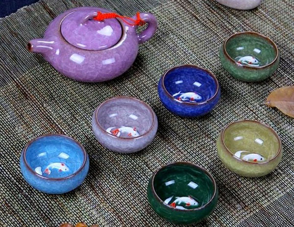Bộ ấm chén hình cá 3D siêu rẻ