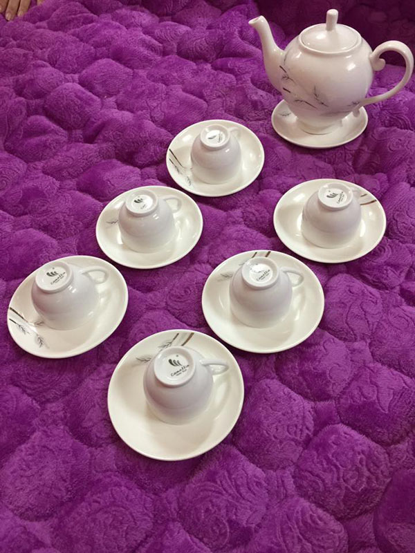 Bộ ấm chén trà ceramics Korea