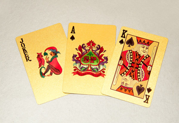 Bán sỉ bộ bài tây mạ vàng 24k
