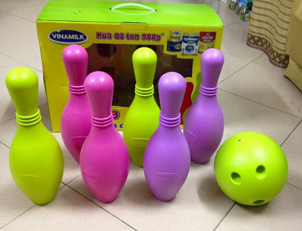 Bộ bowling nhựa 7 món vinamilk