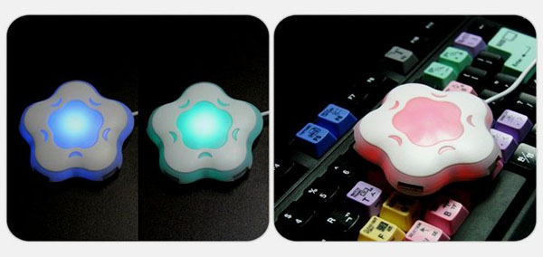 Bộ chia usb 4 cổng hình hoa độc đáo