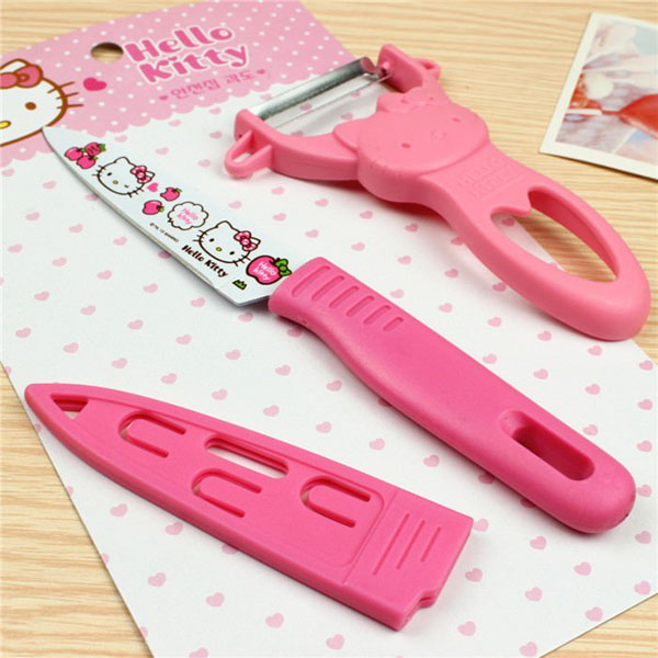 Bộ dao gọt hello kitty 3 món
