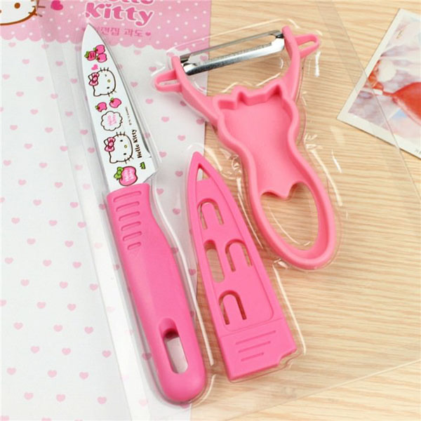 Bộ dao gọt hello kitty 3 món