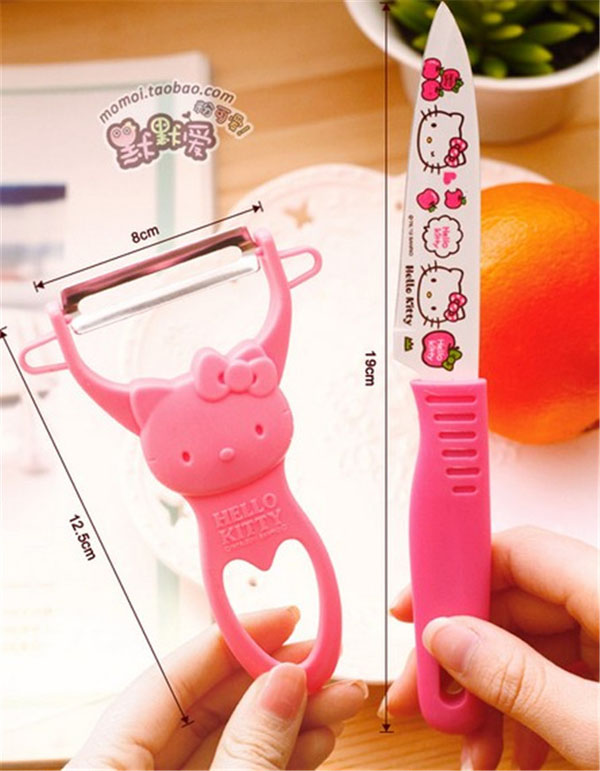 Bộ dao gọt hello kitty 3 món