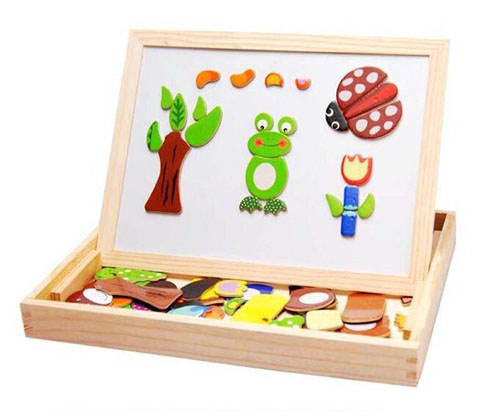 Bảng ghép hình bằng gỗ gắn nam châm