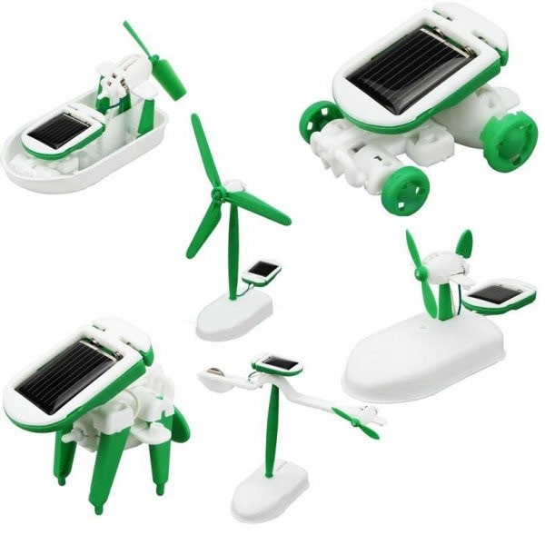 Bộ lắp ráp robot năng lượng mặt trời 6 in 1
