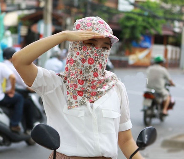 Bộ mũ khẩu trang 2 lớp chống nắng