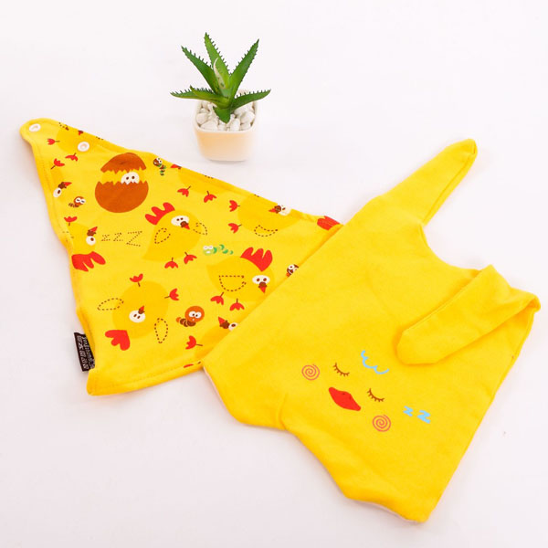 Bộ mũ yếm cotton kiểu dáng 2 tai