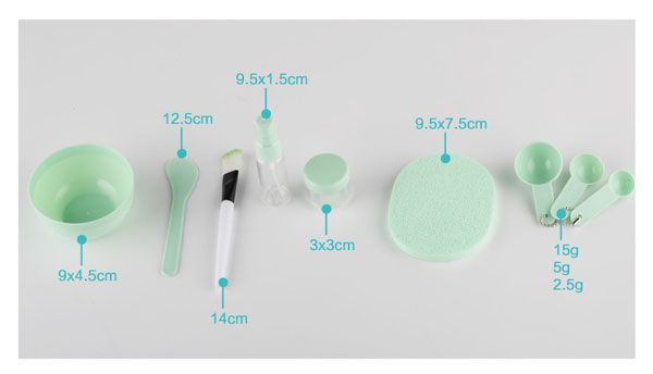 Bộ trộn mặt nạ kèm triết mỹ phẩm , bông lau