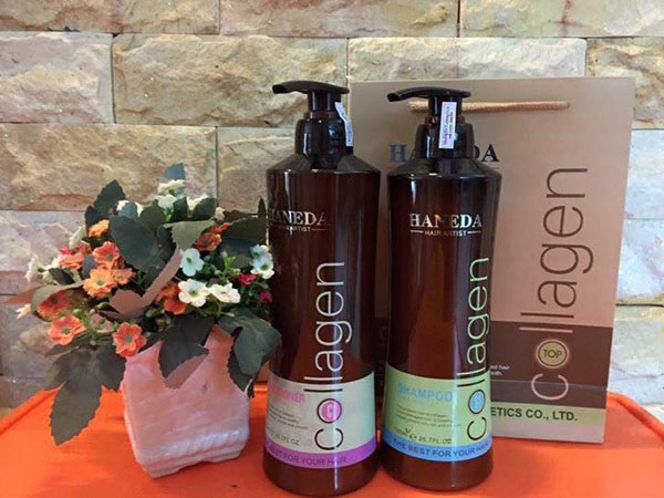 Bán buôn cặp dầu gội và xả Haneda Collagen