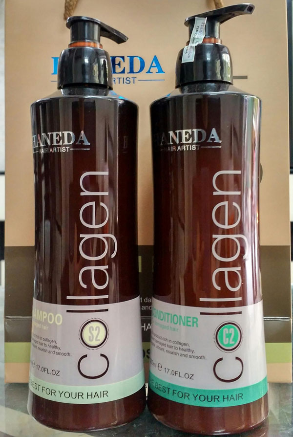 Bán sỉ cặp dầu gội và xả Haneda Collagen