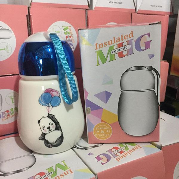 Cốc sứ giữ nhiệt nắp gương mẫu mới
