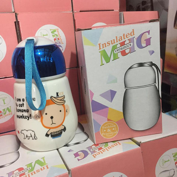 Cốc sứ giữ nhiệt nắp gương mẫu mới