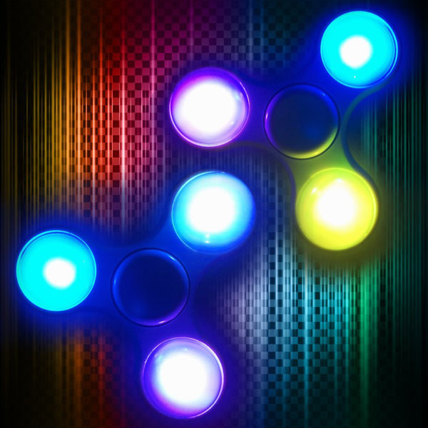 Con quay Spinner có đèn led phát sáng