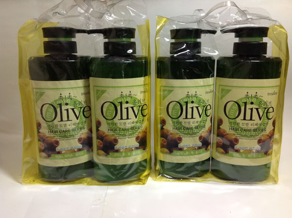 Bán sỉ bộ dầu gội và xả Olive 800ml Hàn Quốc