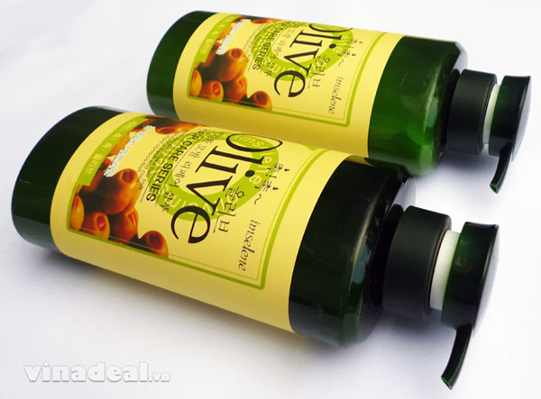 Bán buôn bộ dầu gội và xả Olive 800ml Hàn Quốc
