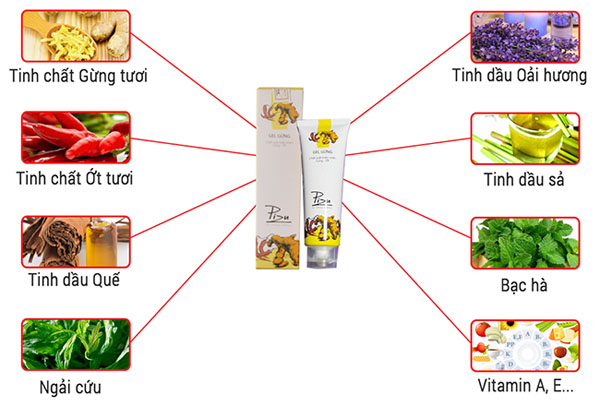 Bán buôn Gel gừng tan mỡ Pizu