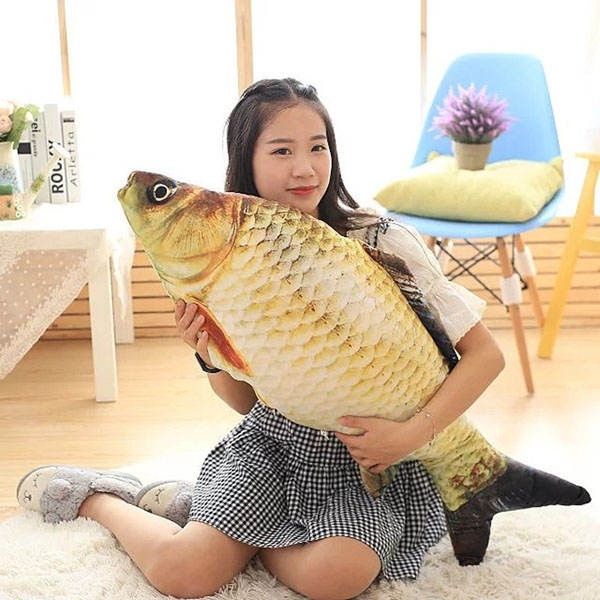 Gối ôm hình cá chép 3d độc đáo