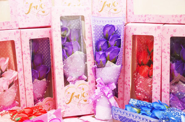Hoa hồng sáp mẫu 5 bông
