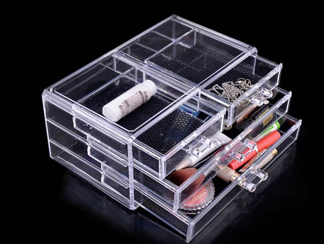 Bán buôn khay đựng mỹ phẩm 3 tầng 4 ngăn