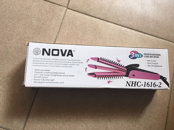 Lược điện uốn tóc Nova 3 in 1 NHC - 1616-2