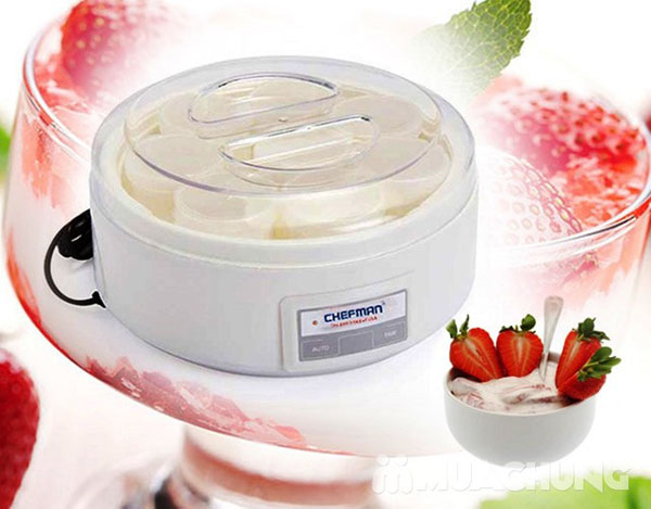 Máy làm sữa chua Chefman 8 cốc tiện lợi
