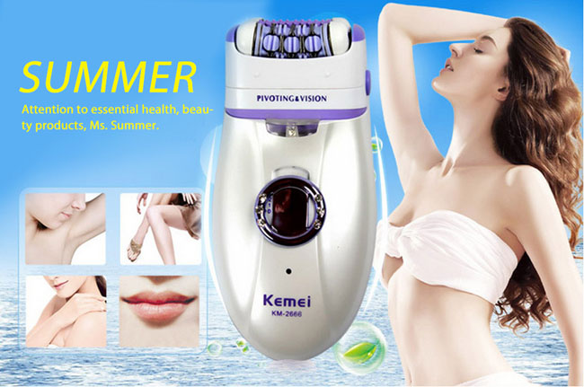 Máy triệt lông nách 2 in 1 Kemei Km-2668