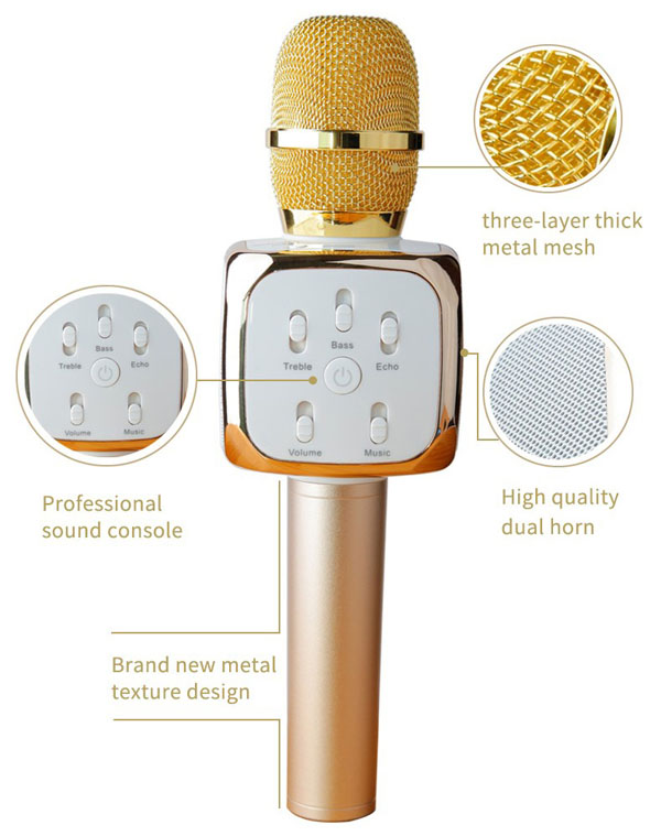 Bán sỉ micro karaoke kèm loa bluetooth K8