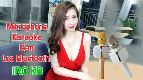 Micro karaoke kèm loa bluetooth K8