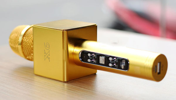 Micro kèm loa X6 mạ vàng chính hãng