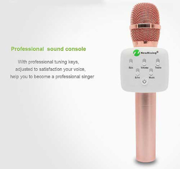 Micro kèm loa karaoke New Rixing K9