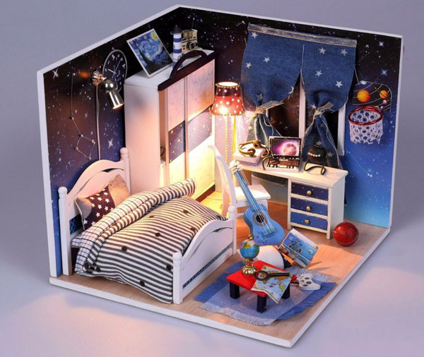 Bán buôn mô hình nhà gỗ cute room cho bé