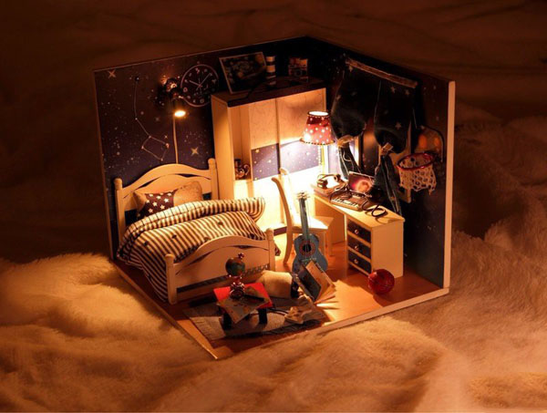 Bán sỉ mô hình nhà gỗ cute room cho bé