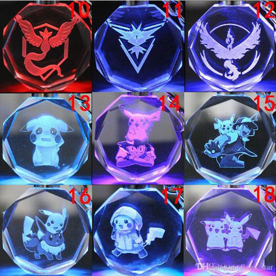 Móc khóa phát sáng Pokemon độc đáo