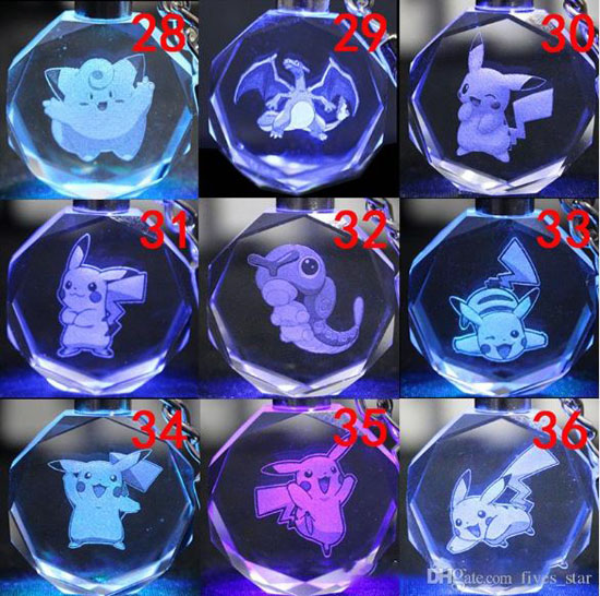 Móc khóa phát sáng Pokemon độc đáo
