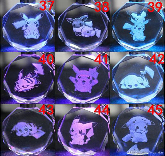Móc khóa phát sáng Pokemon độc đáo