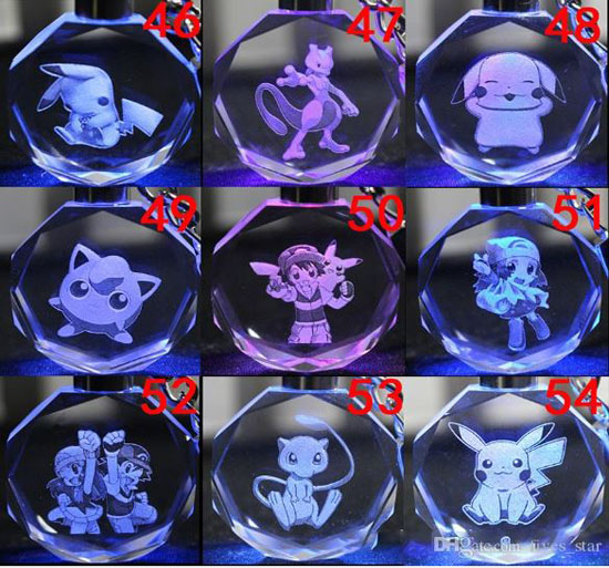 Móc khóa phát sáng Pokemon độc đáo