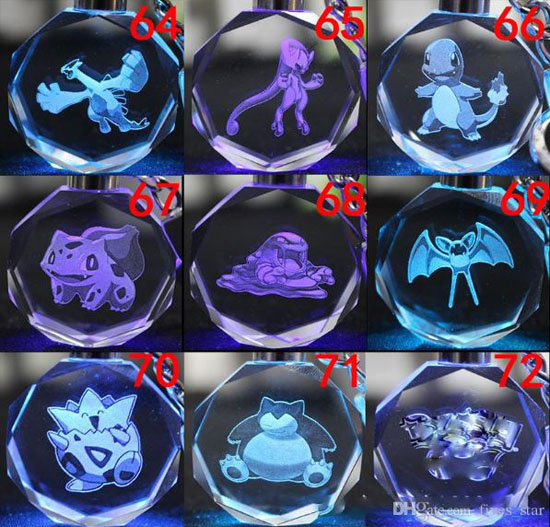 Móc khóa phát sáng Pokemon độc đáo