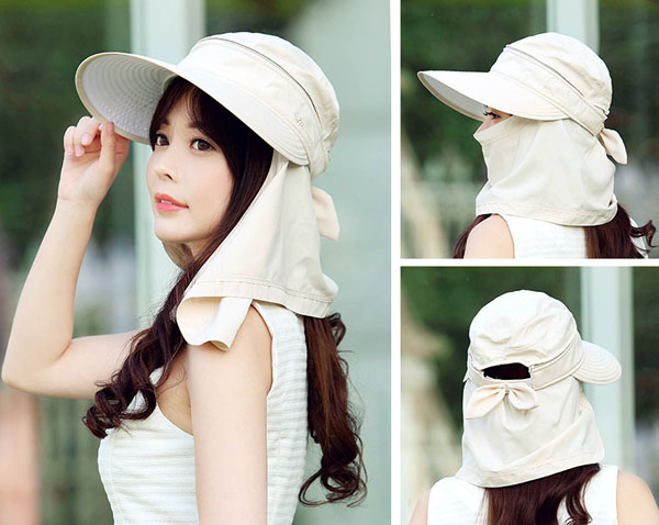 Mũ chống nắng kèm khẩu trang 3 in 1