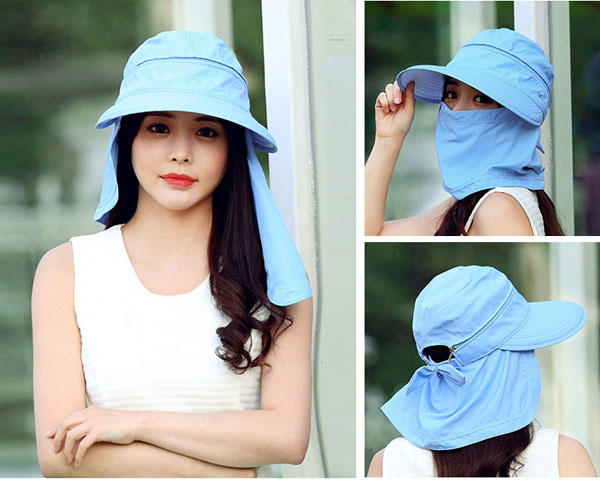 Mũ chống nắng kèm khẩu trang 3 in 1
